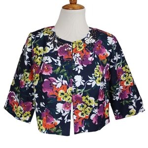 ROAMAN'S FLORAL PATTERN JACKET SIZE 14W